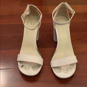 Light pink chunky heels